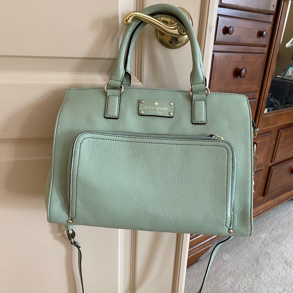 Kate Spade mint green satchel